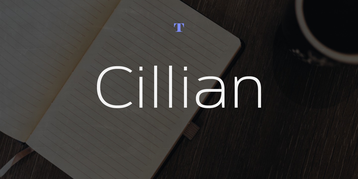 Beispiel einer Cillian-Schriftart
